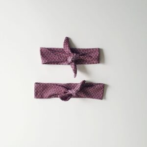 Bandeau à nouer Mère fille Dahlia(6-9mois)