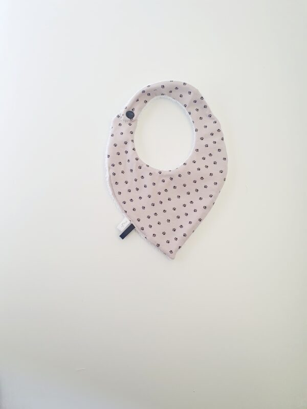 Bavoir bandana pattes de chat