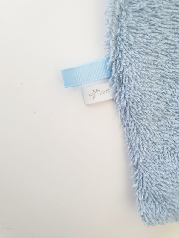 Bavoir bandana éventails bleu – Image 4