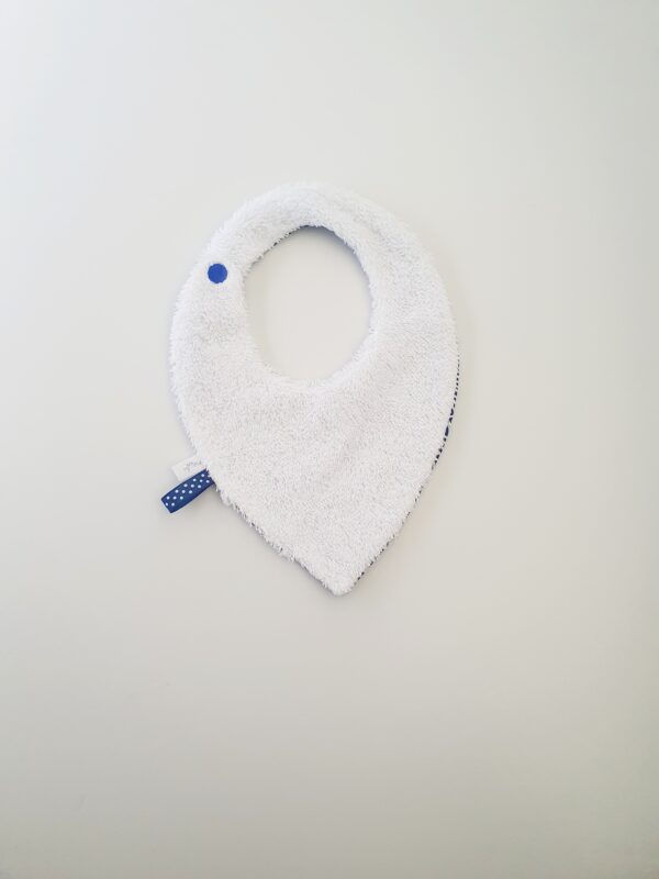 Bavoir bandana surf bleu – Image 3