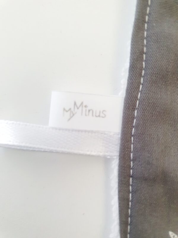 Grand Bavoir Gris Plumes – Image 3