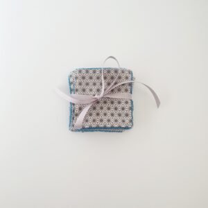 Lot lingettes lavables Asanoha gris /Bambou OEKO-TEX