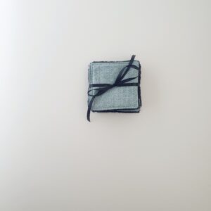 Lot lingettes lavables Asanoha  vert amande /Bambou OEKO-TEX