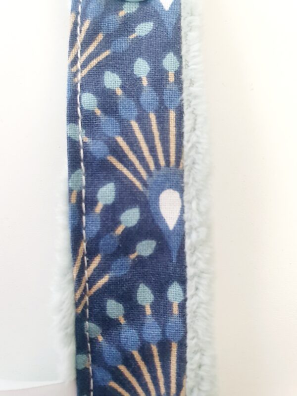 Attache Sucette motifs Bleu Paon – Image 4