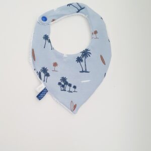 Bavoir bandana surf bleu