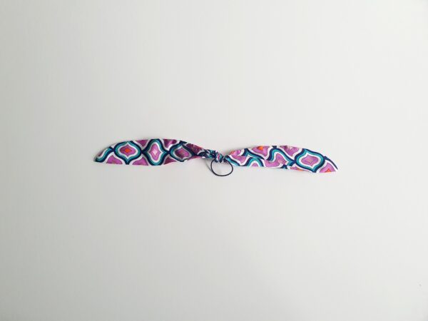 Bandeau à nouer Lou violet – Image 5