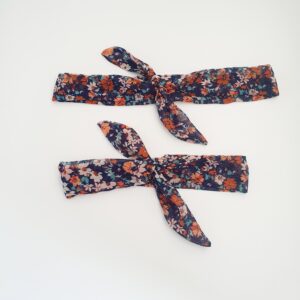 Bandeau à nouer Mère fille (9-12mois) blue champêtre