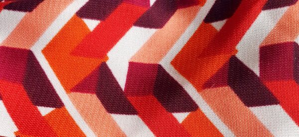 Bandeau à nouer Mère fille Géo rouge (24-36 mois) – Image 2