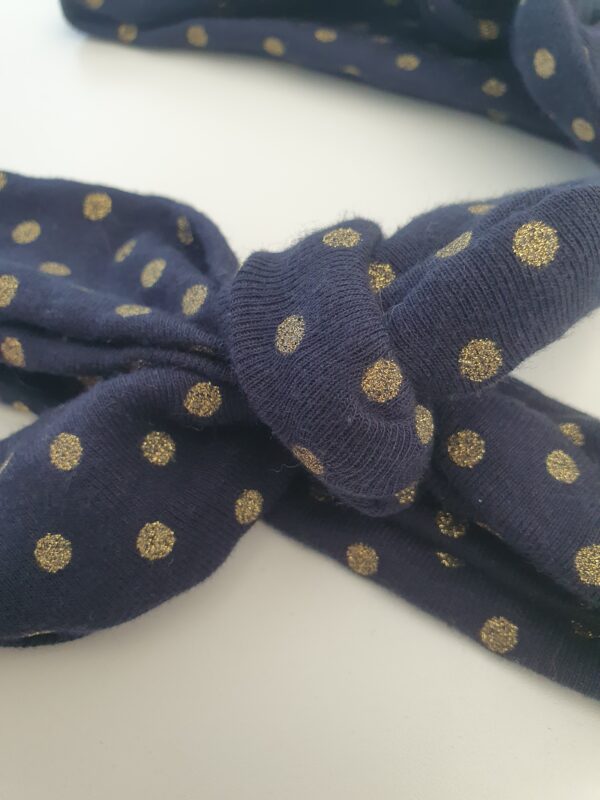 Bandeau à nouer Mère fille blue shine(6-9 mois) – Image 3