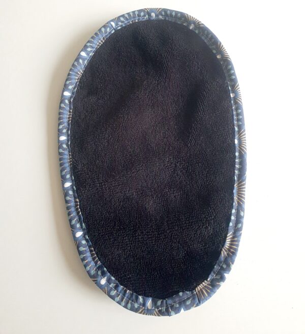 Gant noir et imprimé Eventails bleu – Image 2