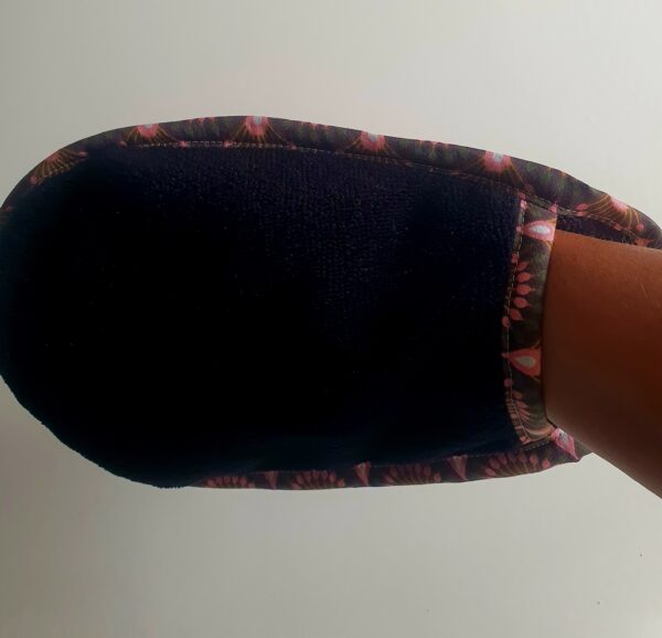 Gant noir et imprimé Eventails rose – Image 3