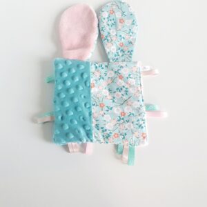 Doudou étiquettes fleurs cerisier