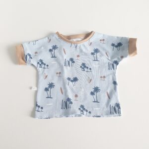 T-Shirt 12 mois beach bleu
